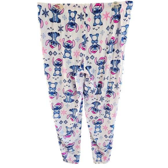Disney Lilo & Stitch Soft Jogger Pajama Pants Large Lounge Pajama - Picture 2 of 4